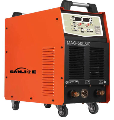 Industrielle 500A MIG-Schweißmaschine mit SiC-Inverter-Technologie und Flux+Gas-Schweißfähigkeit